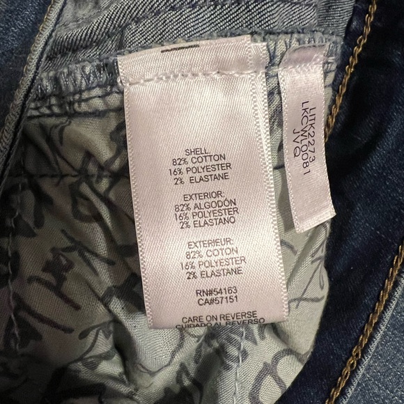 $100 Karl Lagerfeld Paris The Karl Blue Logo Tape Skinny Jeans Size 8 - Picture 16 of 16